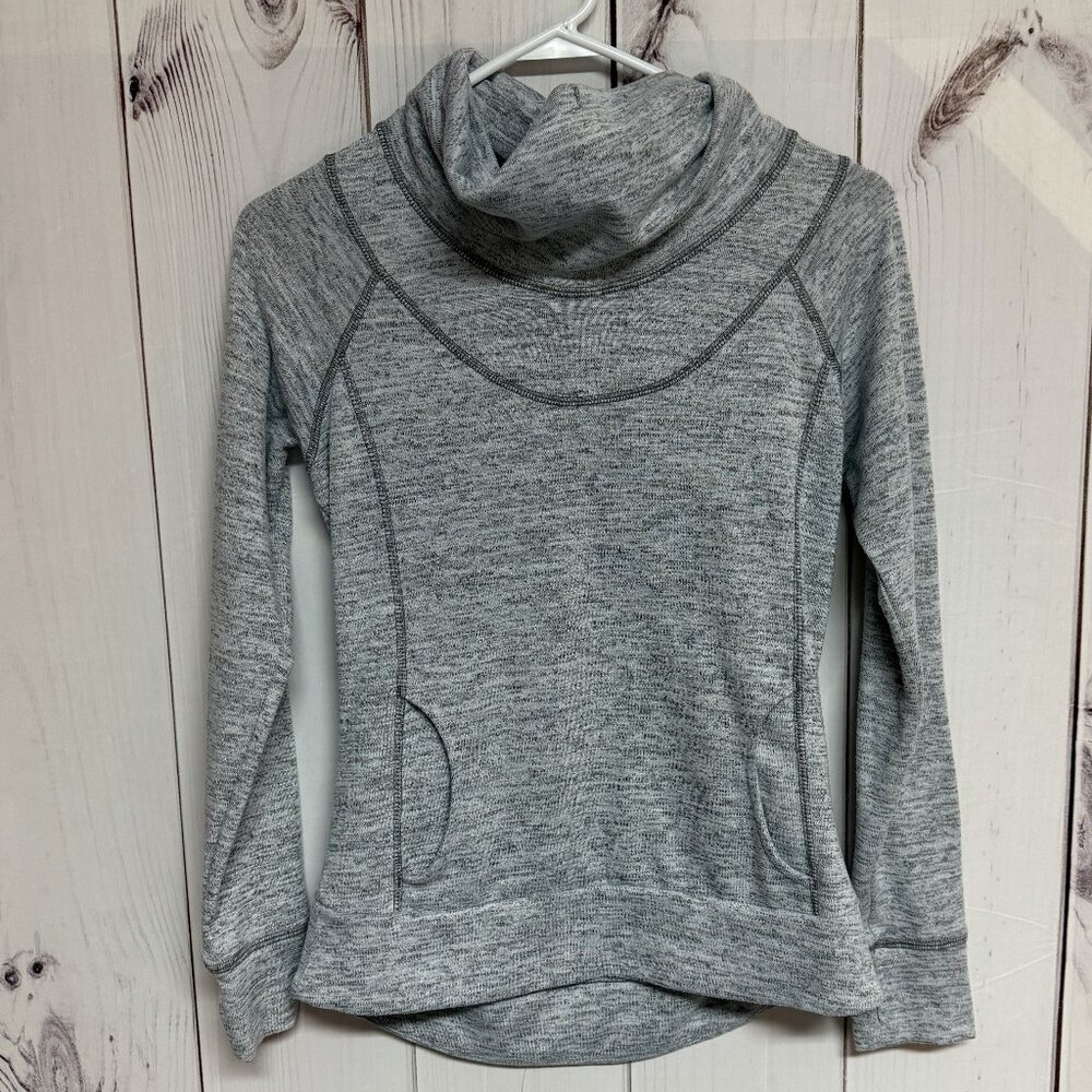 KÜHL Lea™ Pullover Women’s Small Heather Gray Cowl‎ Neck GUC